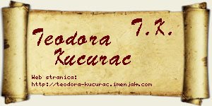 Teodora Kucurac vizit kartica